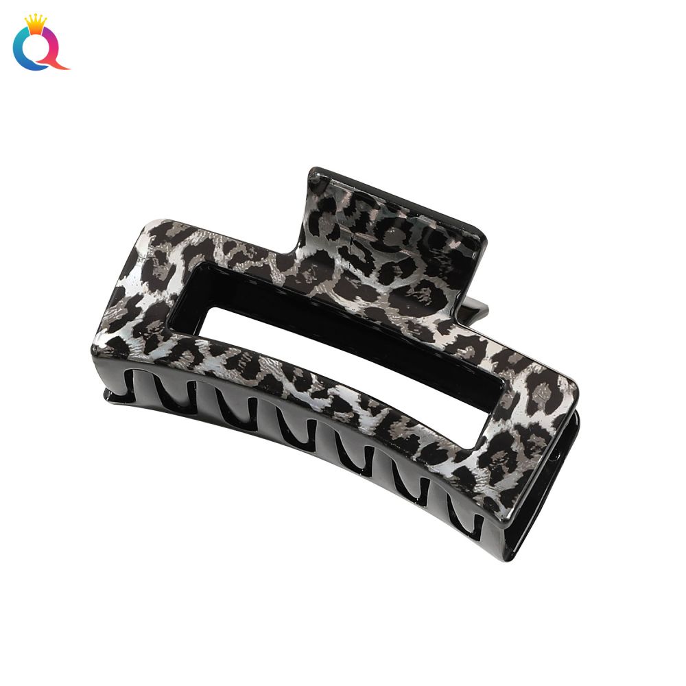 Qiyue Cross-border Printed Hair Clip Shark Clip Leopard Print Temperament Large Summer High-end Clip Hair Accessories Wholesale - 6