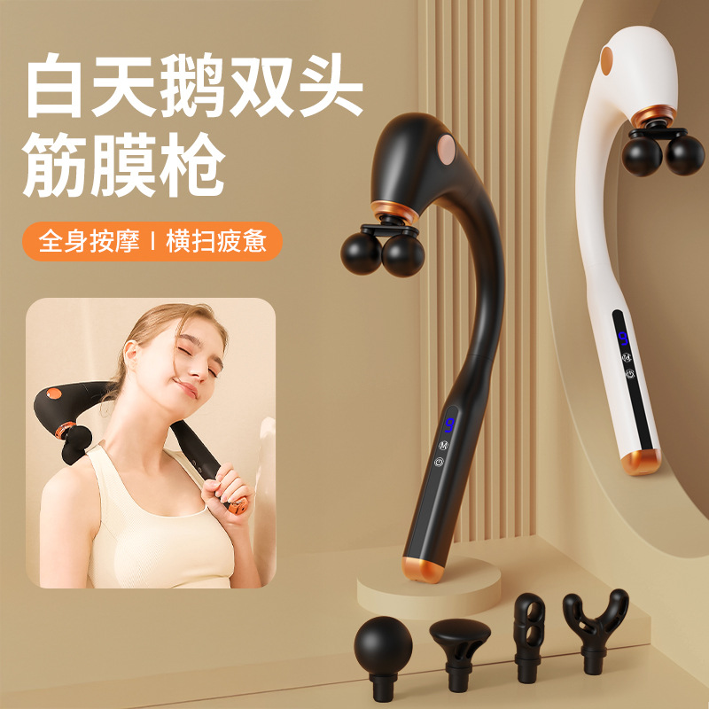 Bent-Handle Massage Gun, Multifunctional Muscle Massager