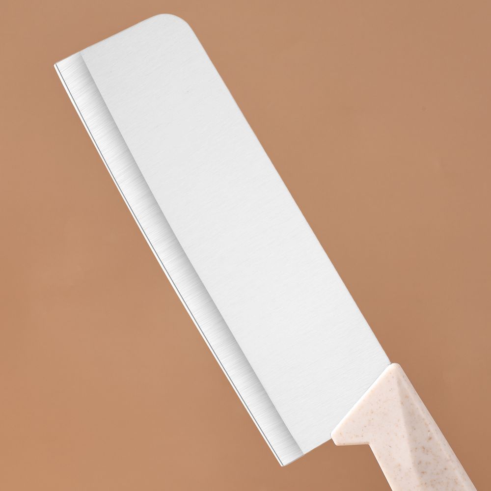 Wheat straw cutting board 5-piece set home fruit cutting board kitchen knife scissors combination set multifunctional storage cutting board set - 5