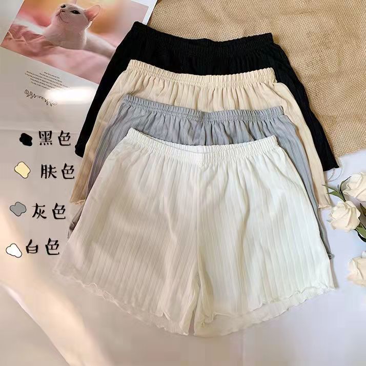 Lace-Trim Summer Base Shorts, Thin, Women