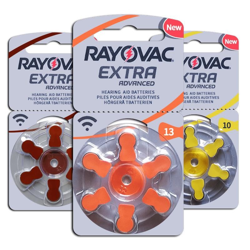Original Rayovac EXTRA Siemens Phonak ReSound Hearing Aid Batteries Button Cell A10 A312 A13
