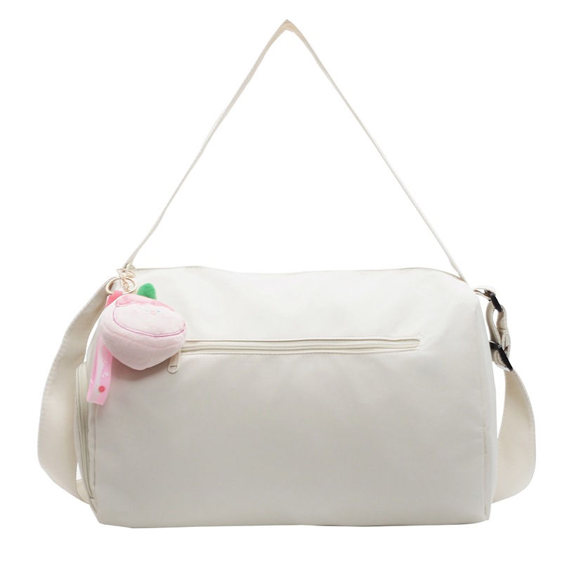 Sports yoga fitness bag 2025 new college student shoulder bag cute pendant-tipped crossbody bag popular travel bag - 7