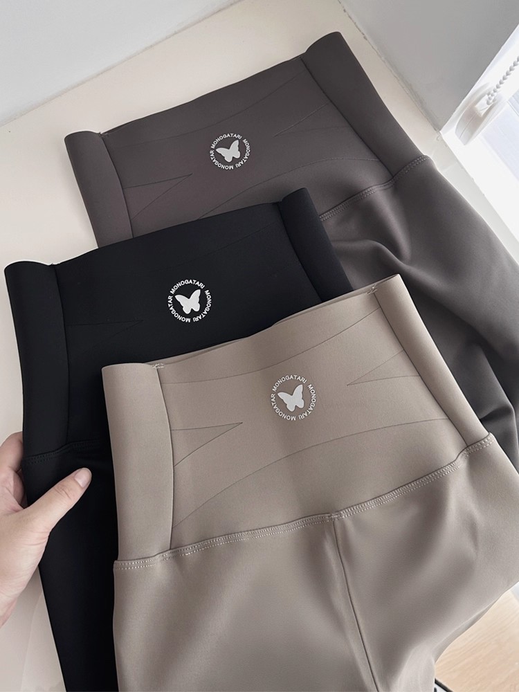 Damen-Hose mit hoher Taille, nahtlos, bauchformend, Plusgröße