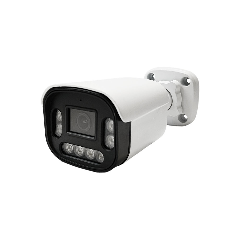 Ağ Gözetim Kamerası Ses Çıkışı Dual Light 4MP 5MP 8MP 4K Tam Renkli Su Geçirmez Dış Mekan POE Kamerası