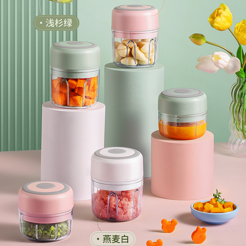 Wireless Electric Garlic Mincer Multifunctional Garlic Crusher Meat Grinder Kitchen Food Processor Blender Garlic Paste Maker - 5