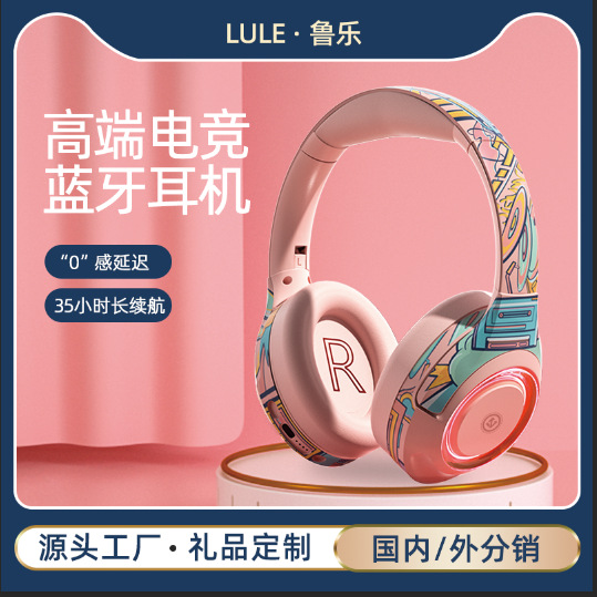 LULE Kabelloses Bluetooth-Kopfhörer Over-Ear Kabelgebundenes Gaming-Headset für Computer E-Sport-Kopfhörer Wasserdicht Sport Amazon Hot Model - 1