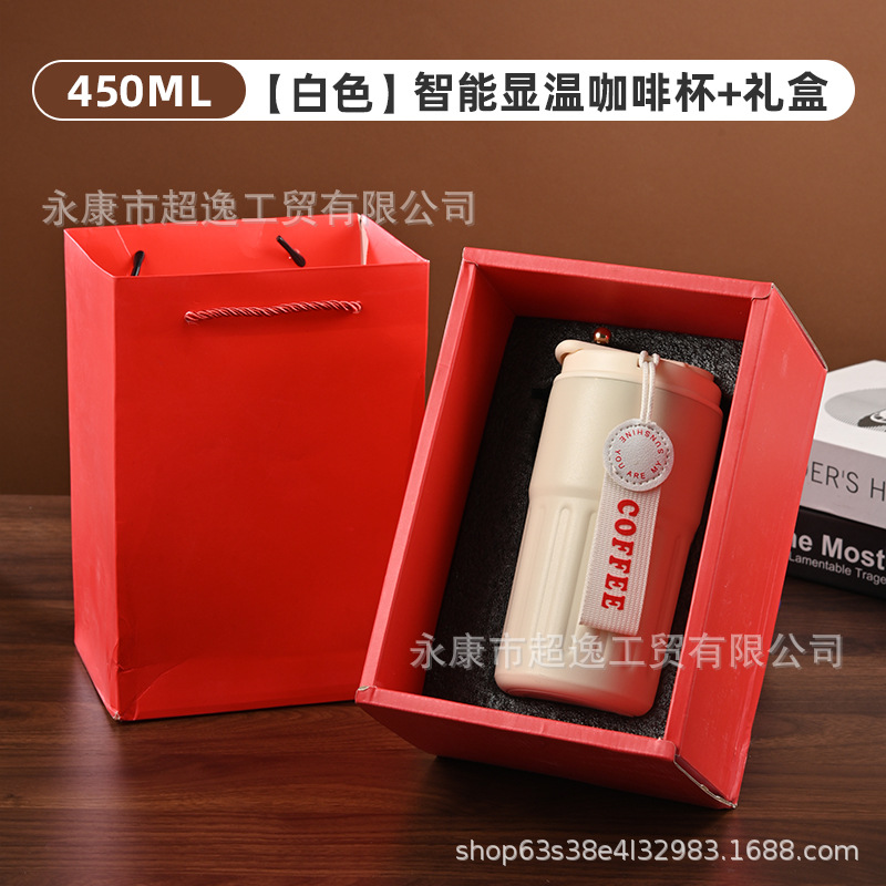 Smart 316 temperature display coffee cup, stainless steel thermos mug, car special water cup, cold-keeping cup, gift mug wholesale. - 13
