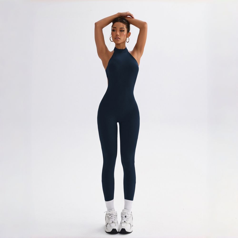 Grenzüberschreitendes Bestseller-Yoga-Bodysuit, eng anliegend, rückenfrei, Fitness, sexy Yoga-Jumpsuit, einteilige Yogahose, einteiliges Yogaoutfit, Peach-Hip-Design