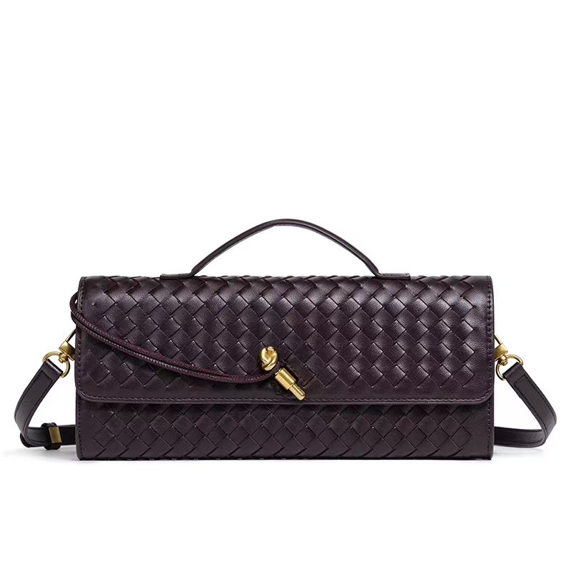 [Grenzüberschreitend spezial] Nische Webstoff Schulter-Akkordeon-Tasche, modische horizontale Handtasche, vielseitige Damen-Umhängetasche - 8