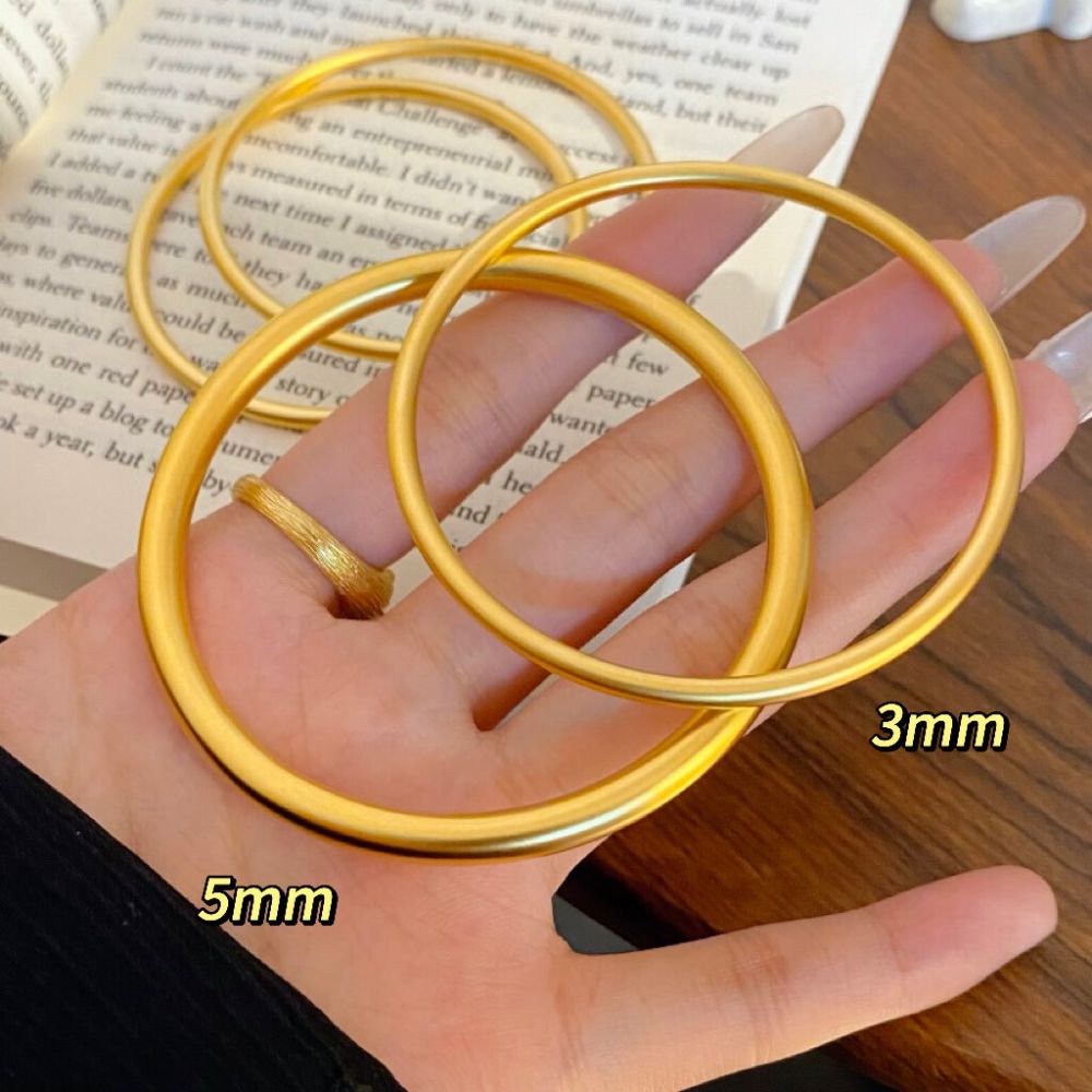 Vietnamese sand gold solid bracelet imitation gold - 1