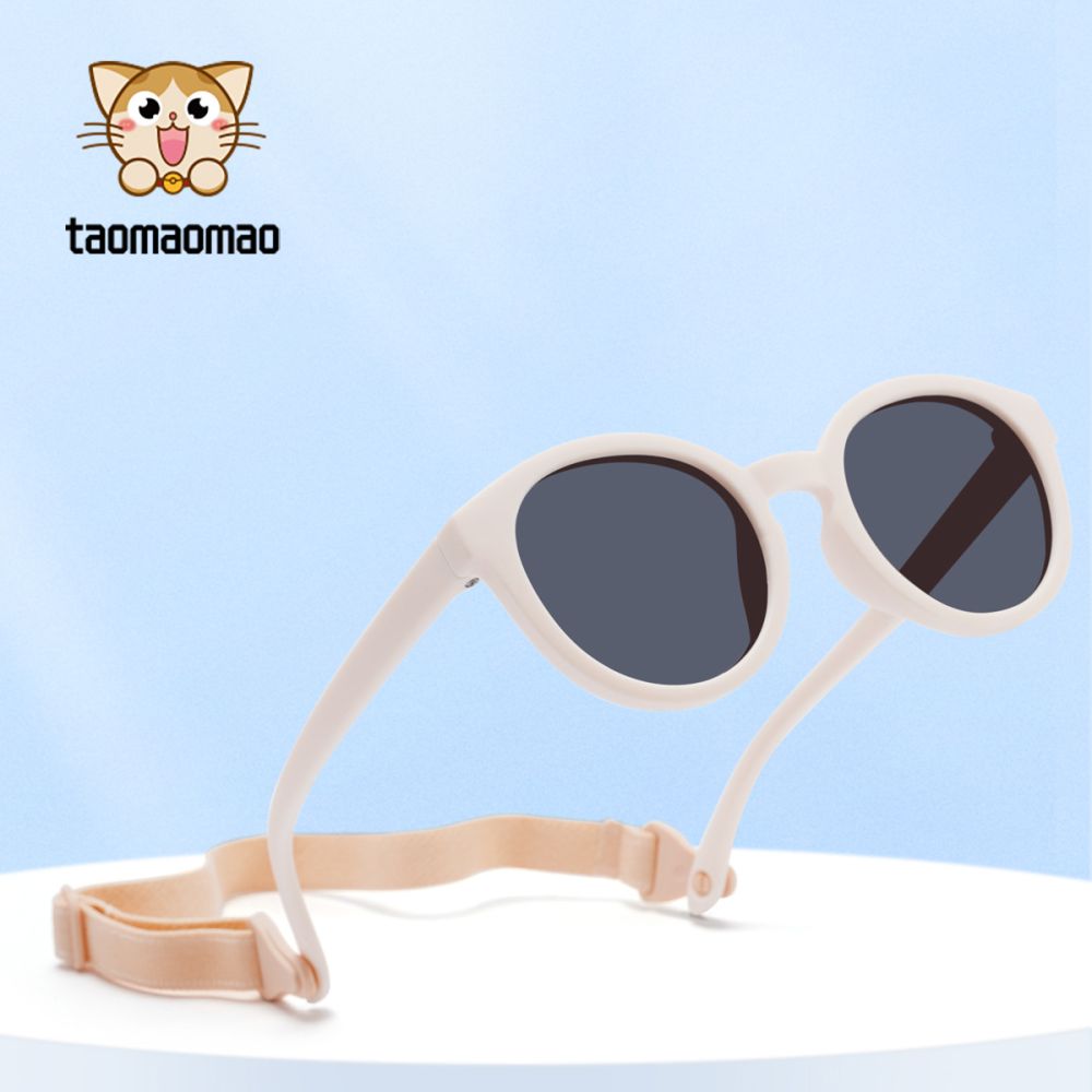 Fashionable Soft Silicone Baby Sunglasses 0-3 Years Children Round Sun Glasses UV Protection Premium High Definition Polarized