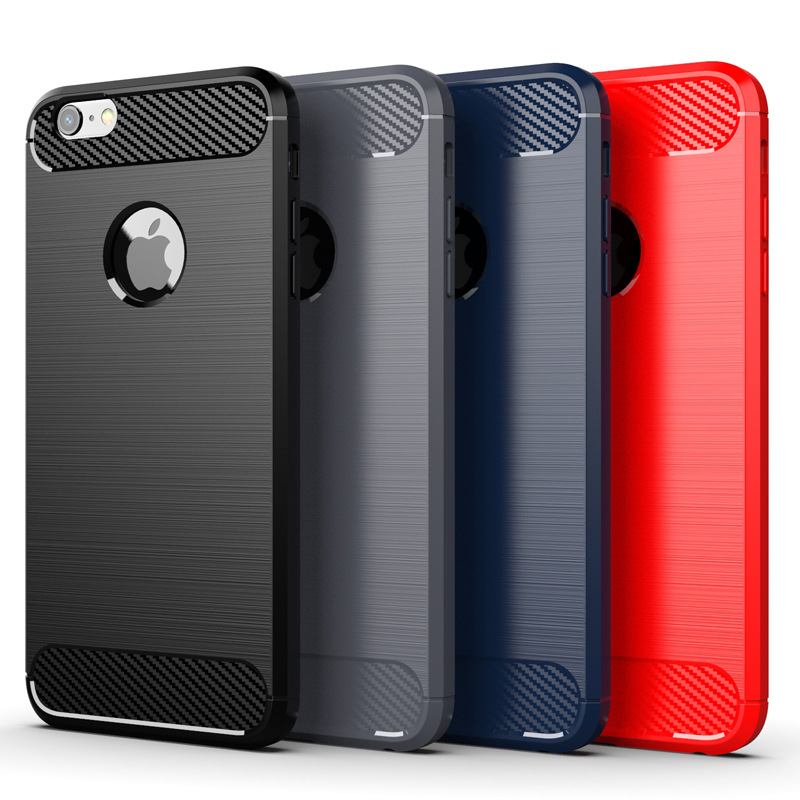 iPhone 6 Plus TPU soft case with brushed anti-drop design