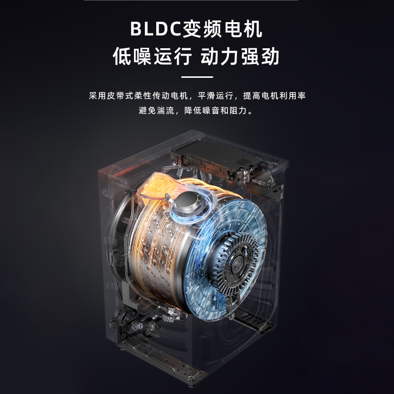 Yangzi Group Drum Washing Machine 10KG Household Fully Automatic Frequency Conversion Ultra-Thin Integrated Washing and Spin Drying Large Capacity