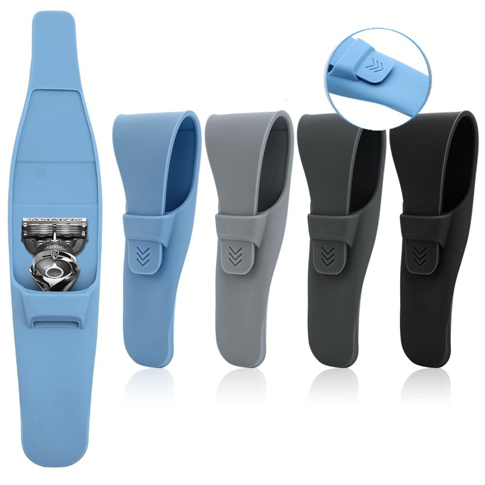 Silicone Shaver Cover, Protective Sleeve for Classic Razor and Blade Box