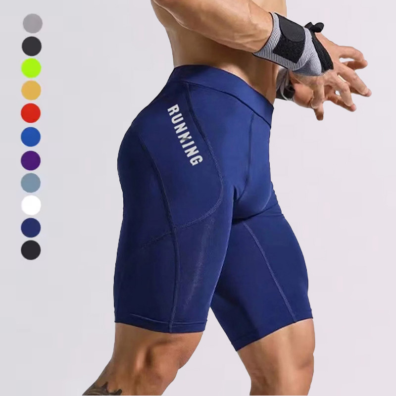 Men's Compression 3/4 Sports Shorts Quick-Dry Running Basketball