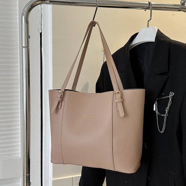 Carefully Selected Women's Shoulder Bag Large Atmospheric Commute Tote Bag Women's 2025 New Style Elegant Large Capacity Single Shoulder Hand Carry PU Tote Bag - 4