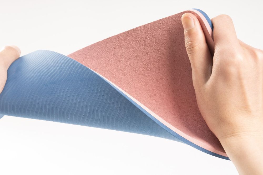 TPE-Yogamatte für Damen, verdickt und verbreitert mit Kniematte, flache Anfänger-Kniematte, Heim-Herren-Fitness-Bodenmatte, Großhandel - 10