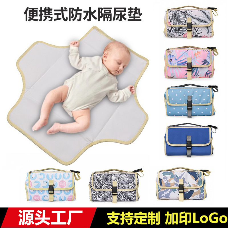 Waterproof Portable Baby Diaper Changing Pad for Mommy Bags