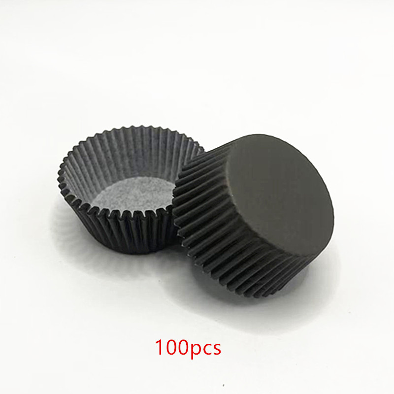 100 Stück reines Backpapier Muffin Papierförmchen groß Schneeflocke Meiniang Kuchen Cup Einweg-Muffin Papiertörtchen - 9