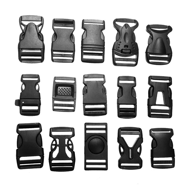 2.5 Black Plastic Insert Backpack Buckle, School Bag