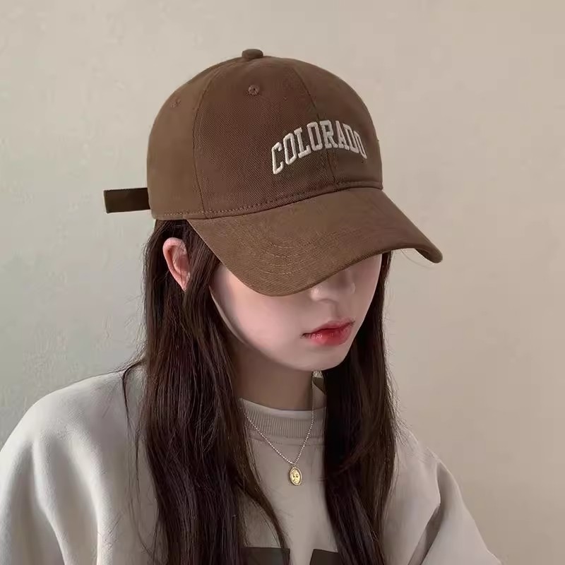 Koreanischer Trend Freizeit Baseballkappe hochwertige Buchstaben Gesicht-schmeichelnd Ente Zungenmütze Herren Frühling Sommer UV-Schutz Sonnenhut - 5