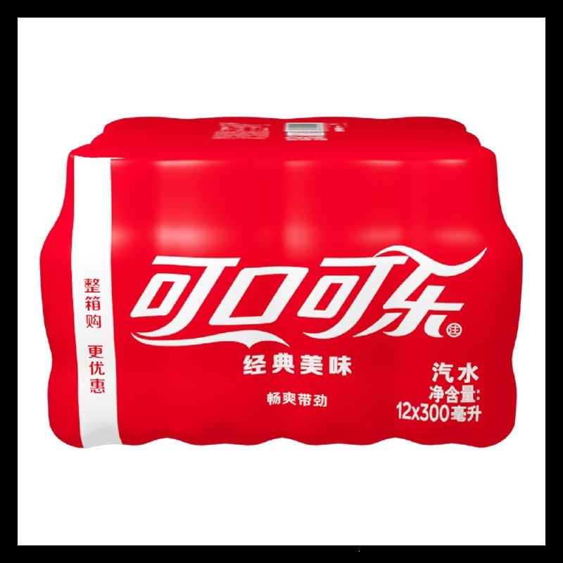Coca-Cola Sugar-Free Cola, 300 ml x 6 Bottles, Case