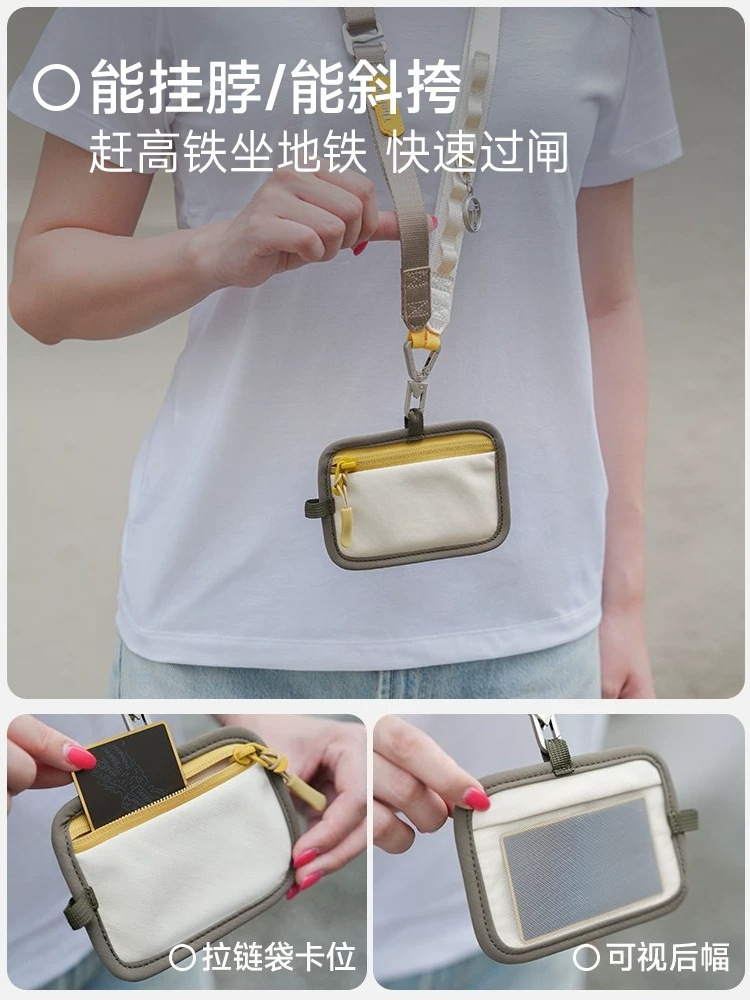 Mehrzweck-Dokumententasche Reisepass-Tasche Kartentasche Kartenhalter Chipkartentasche Mehrfach-Kartenfächer tragbar Schultertasche Reisetasche