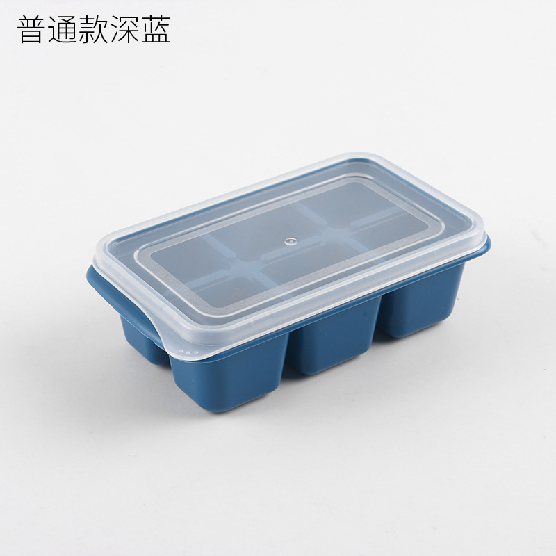 Refrigerator ice cube mold ice cube maker home frozen ice cube home-made ice cube box silicone soft bottom lid accelerator - 9
