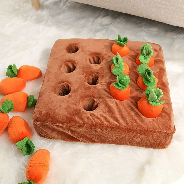 Grenzüberschreitendes fertiges Plüsch-Hundespielzeug für Haustiere, zum Rübenziehen, mit Quietschgeräusch, zum Kauen, zur Selbstbeschäftigung, zur Entspannung, zum Verstecken von Futter, zum Schnüffeln – Haustierspielzeug