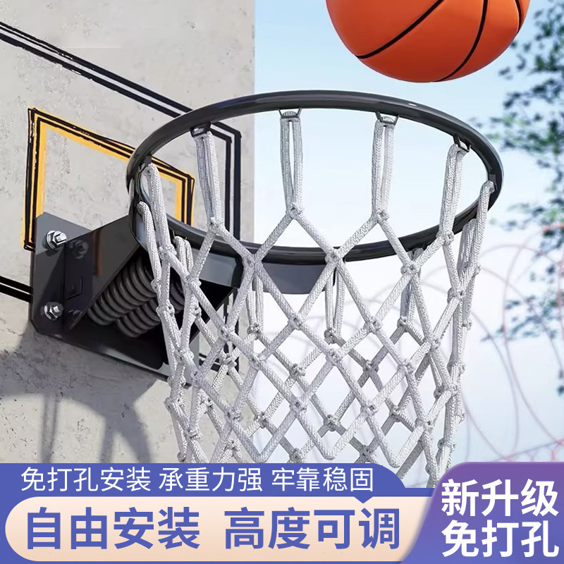 Outdoor Wall-Mounted Basketball Hoop, Standard Size for Adults and Children