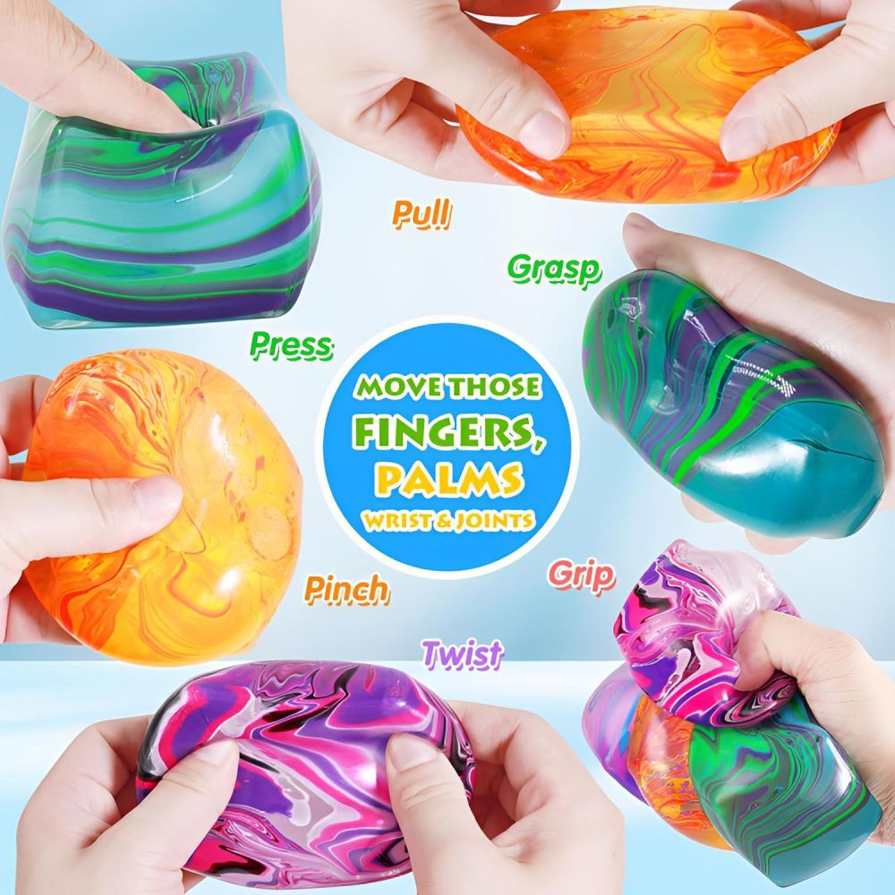 Cross-border Needoh Style Marble Ice Cube Stress Relief Fidget Toy Cube Block Maltose Squeeze Factory - 5