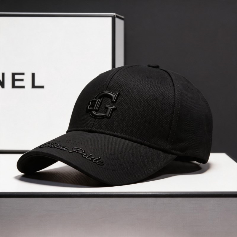 Baseballkappe Herren modisch Trend Ananas-Stoff Buchstaben-Logo Alltag vielseitig steife Kappe breite Krempe verkleinert Gesicht Enten-Schirmmütze - 8