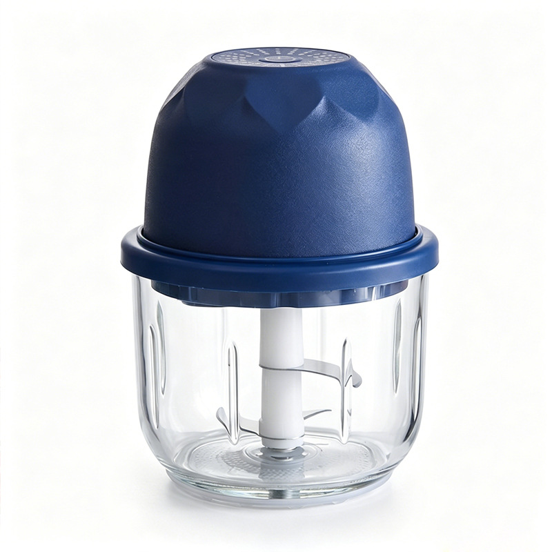 250 ML Doppelklingen-Knoblauchpresse, aufladbare automatische Knoblauchverstämmerer, Pfeffer- und Knoblauch-Zerkleinerer, kabelloses Babynahrungszubereitungsgerät. - 5