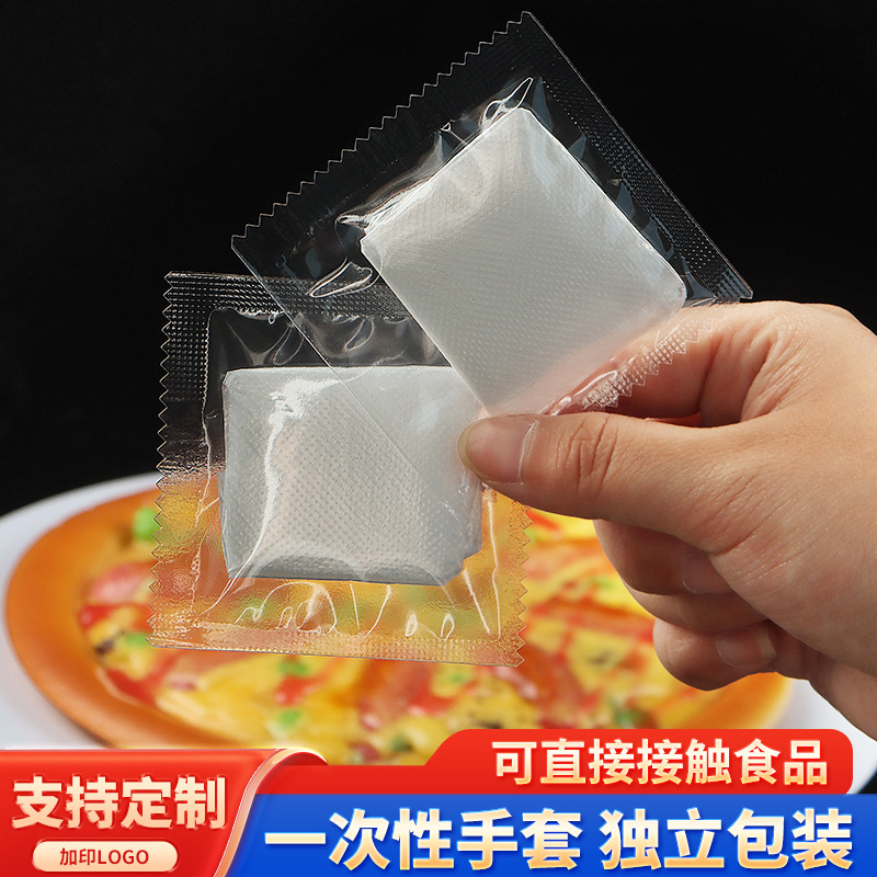 Individually Wrapped Food-Grade Transparent PE Disposable Gloves