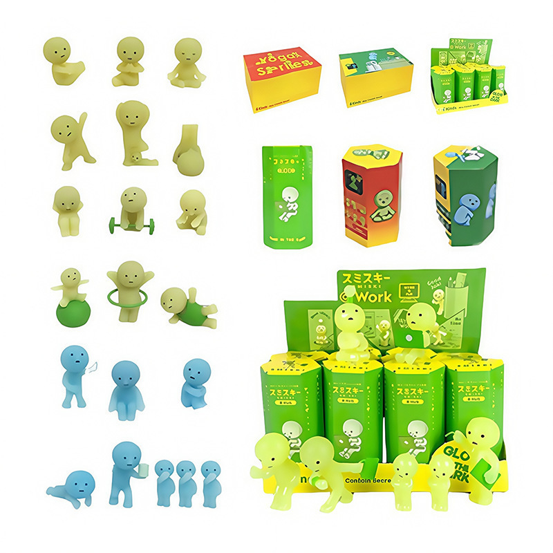 Engel-Ecke Kun Glow-in-the-Dark Blindbox-Figur Handyhalter