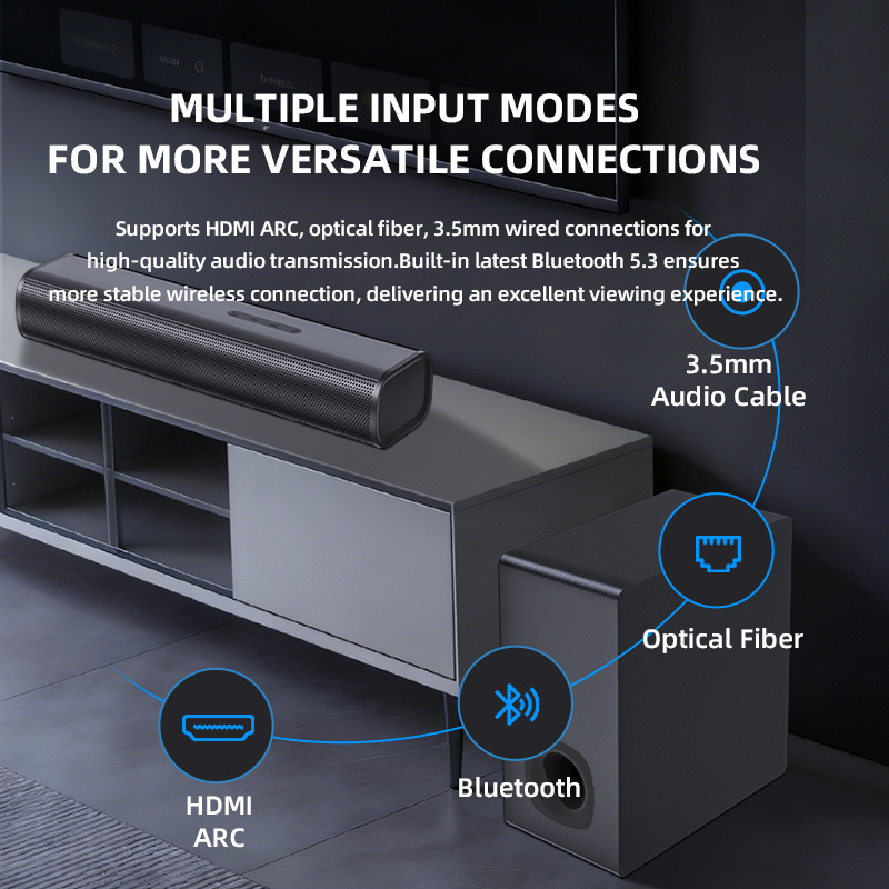 Soundbar Speaker 5.1 Channel Home Theater Speaker Subwoofer Home Living Room TV Sound System Set