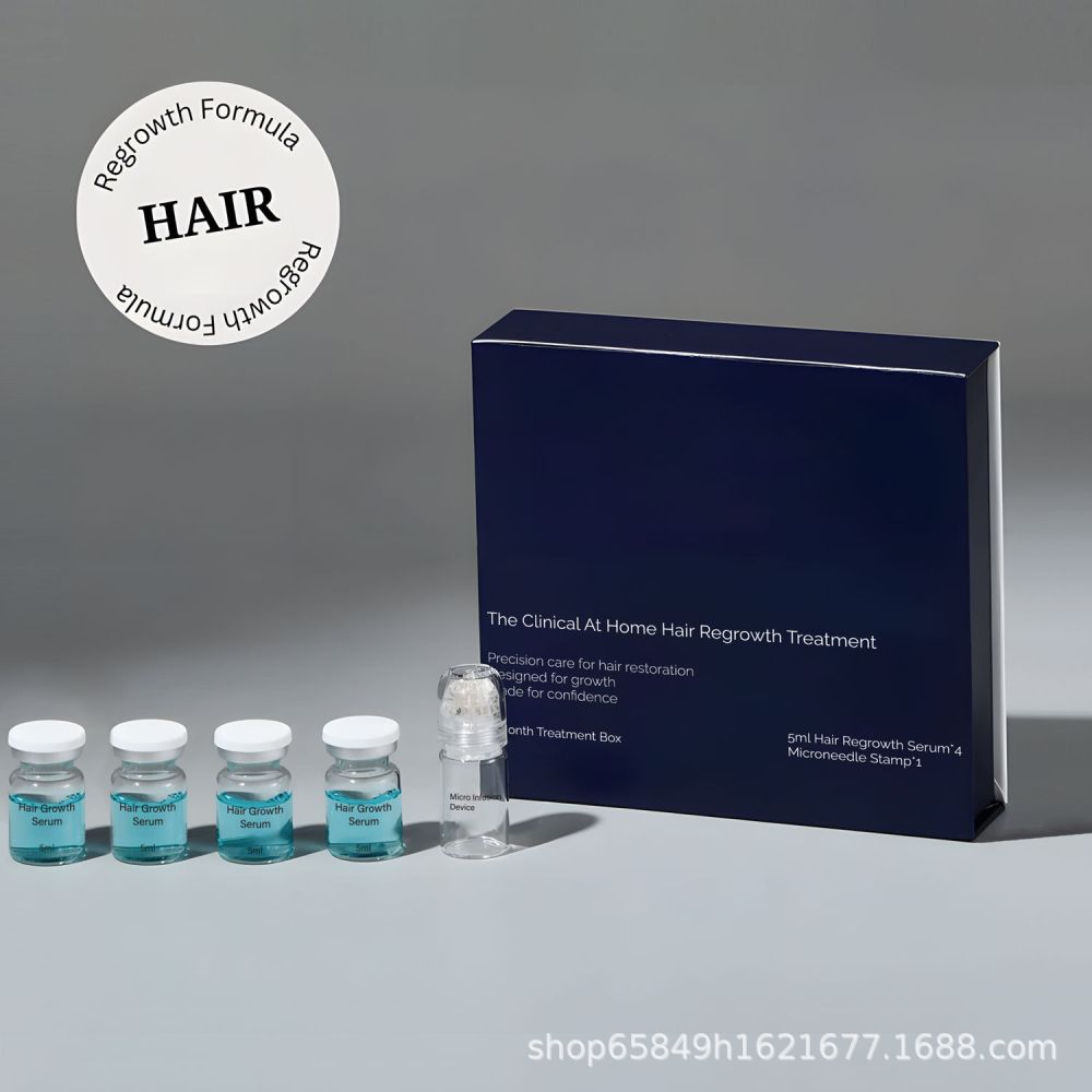 Infusion Hair Regrowth Kit, Thickening Microneedle Hair Growth Serum Set