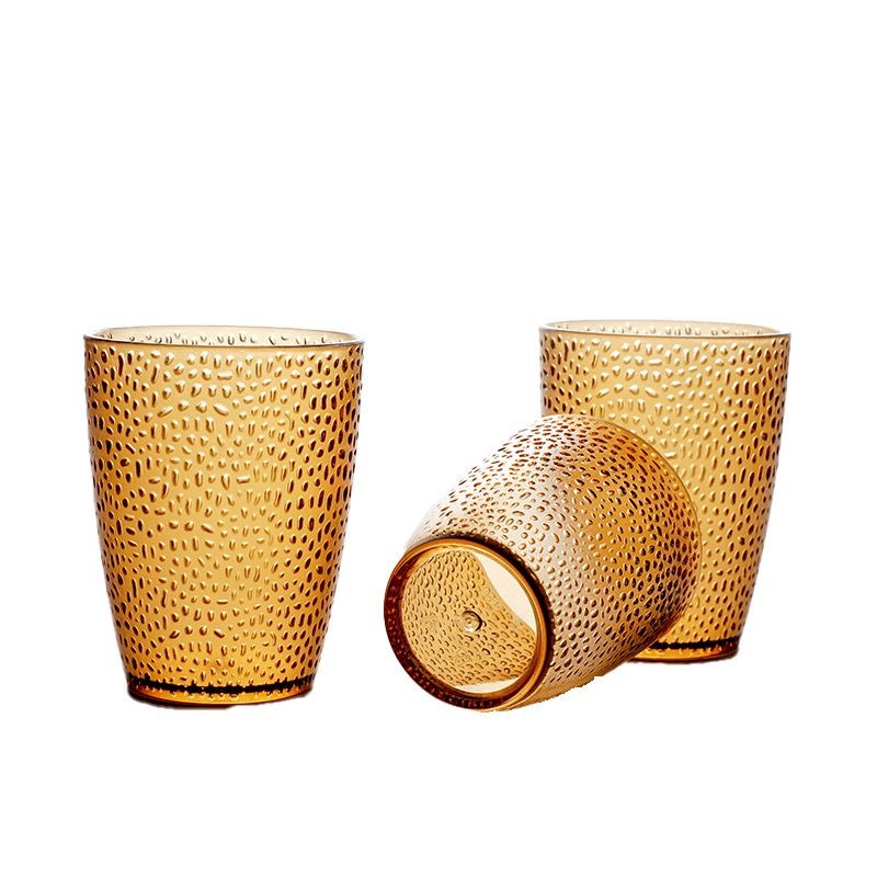 Anti-autumn acrylic high-temperature resistant hotel plastic beer glass restaurant fruit juice glass home drinking glass commercial water glass - 4