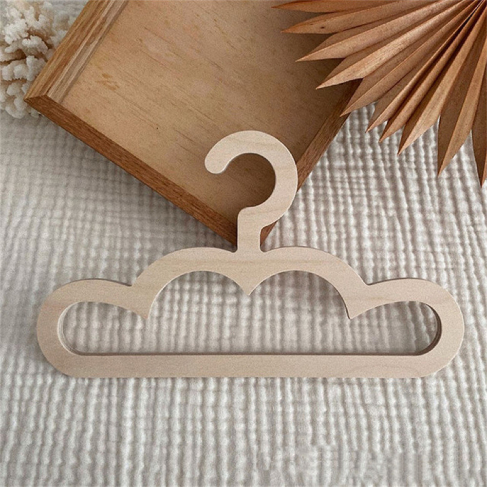 Sınır ötesi INS İskandinav tarzı ahşap ayı bulut çocuk elbise askısı DIY bebek yaratıcı evcil hayvan çocuk elbise askısı