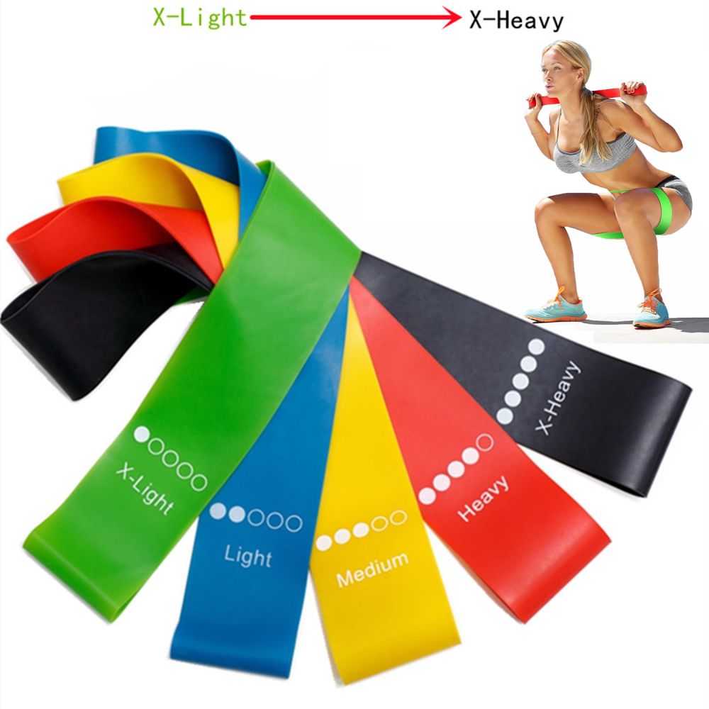 5-Piece TPE Resistance Band Set for Squats, Leg and Arm Training