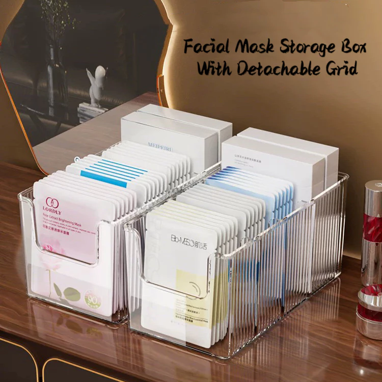 Multifunctional makeup storage box, removable compartments - 1