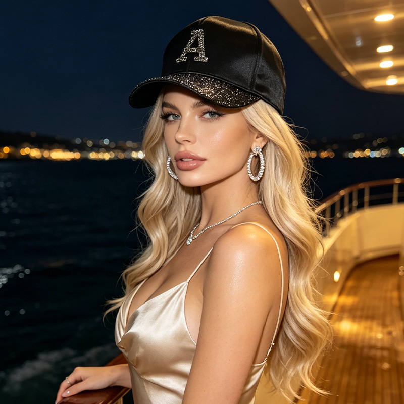 Çapraz Sınır Dört Mevsim Rahat Ördek Dili Şapka Harf Pul Moda Influencer Şapka Kadın Modeli Spor Güneşlik Çok Amaçlı Beyzbol Şapkası