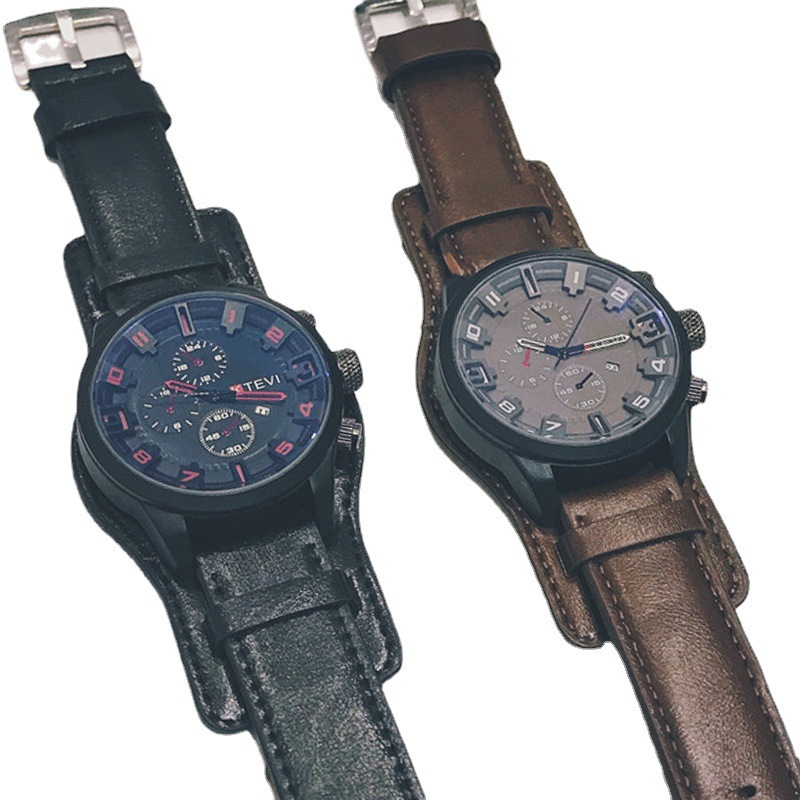 Außenhandelsheiße Herrenuhr, hochwertige Modetrend tägliche kreative Persönlichkeit spezielle Kräfte große Zifferblatt Herrenuhr