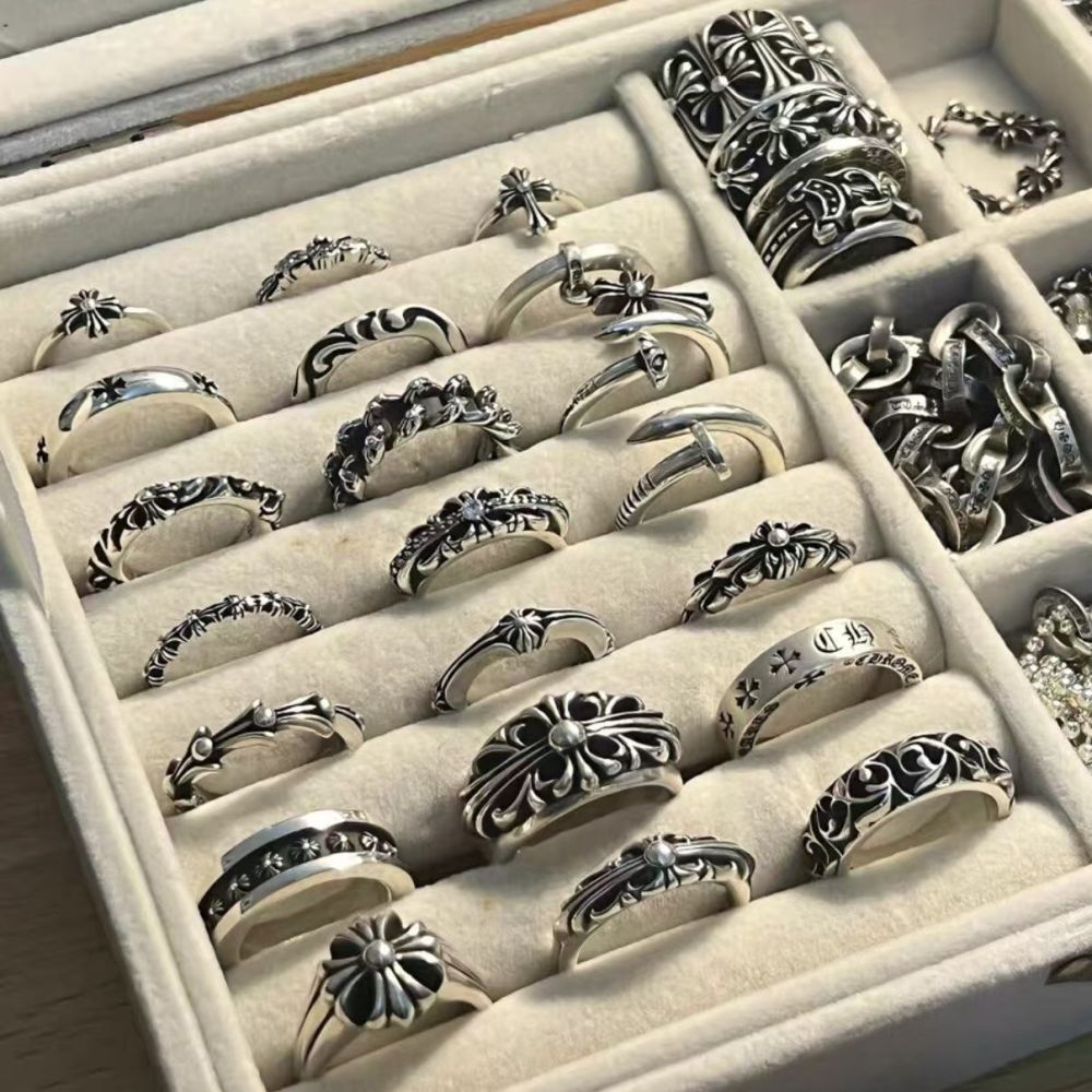 S925 Silver Cross Ring, Classic, Unisex, Vintage Style