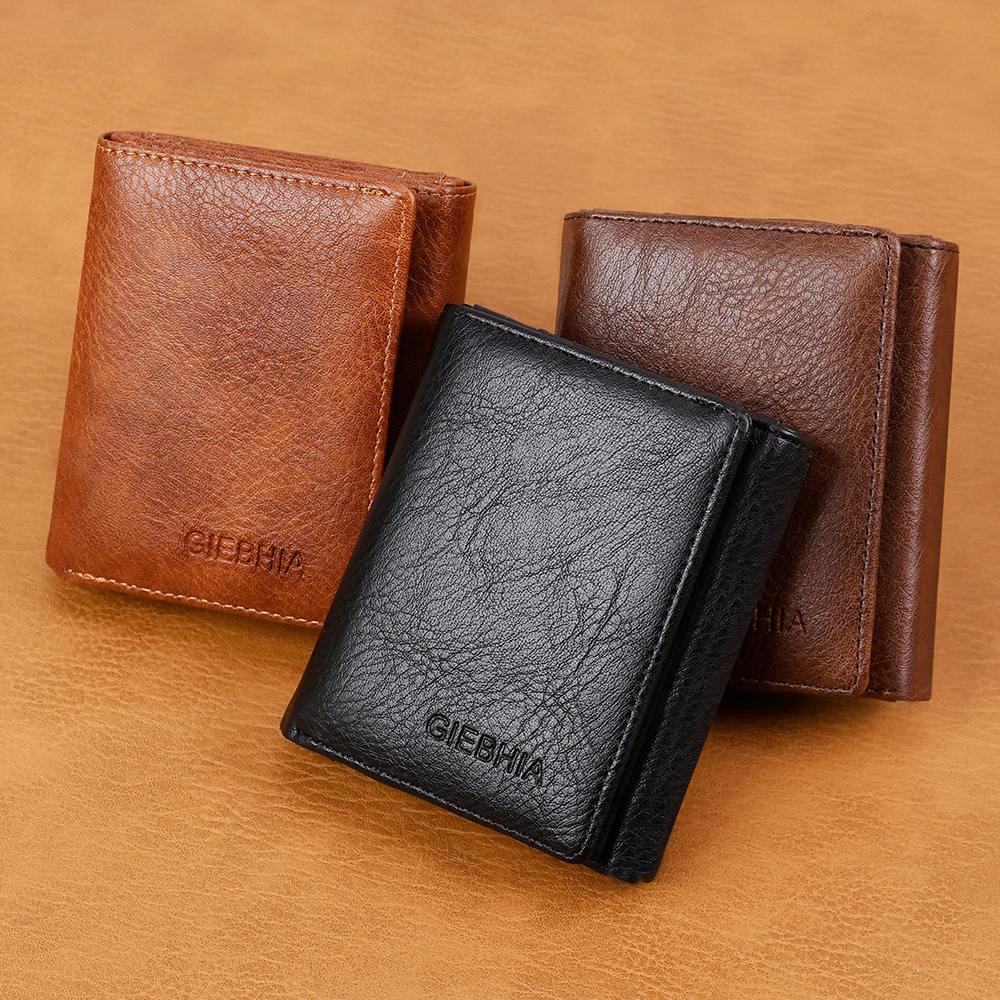 2026 Cross-Border Retro Business Men's Wallet, Premium Large-Capacity Three-Fold Retro Men's Credit Card Holder for Men