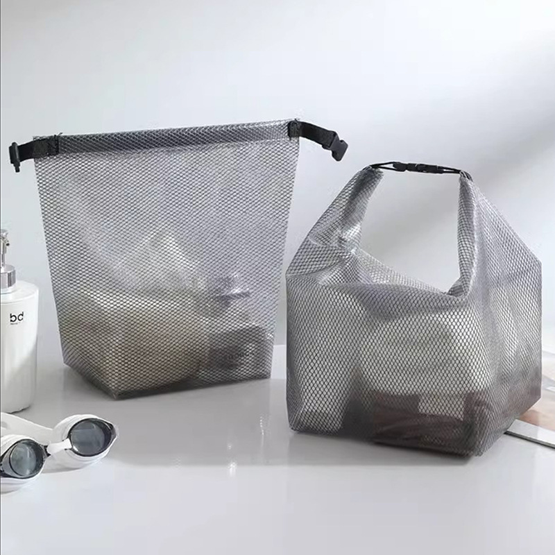 Büyük kapasiteli su geçirmez saklama çantası seyahat makyaj çantası kozmetik çantası büzgülü kapaklı cep pantolon erkek ve kadın açık yüzme makyaj çantası
