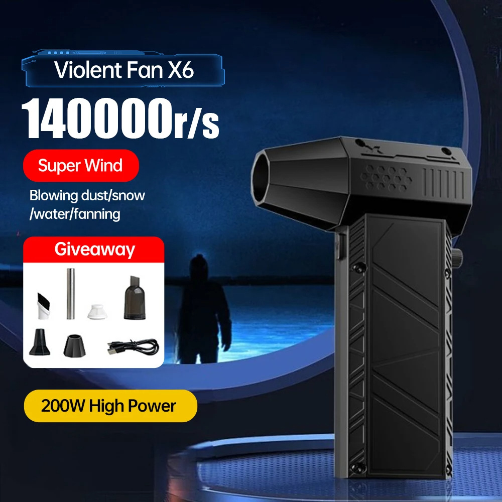 Handheld Turbo Fan 200,000 rpm Portable Electric Fan for Camping