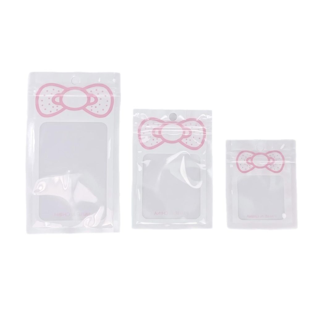 Selbstversiegelnde Beutel niedliches Cartoon-Design Instagram-Stil Verpackungs-Verschlussbeutel für Handyhüllen kleine Accessoires Schmuck Aufbewahrung Verpackungsbeutel Lagerbestände - 6