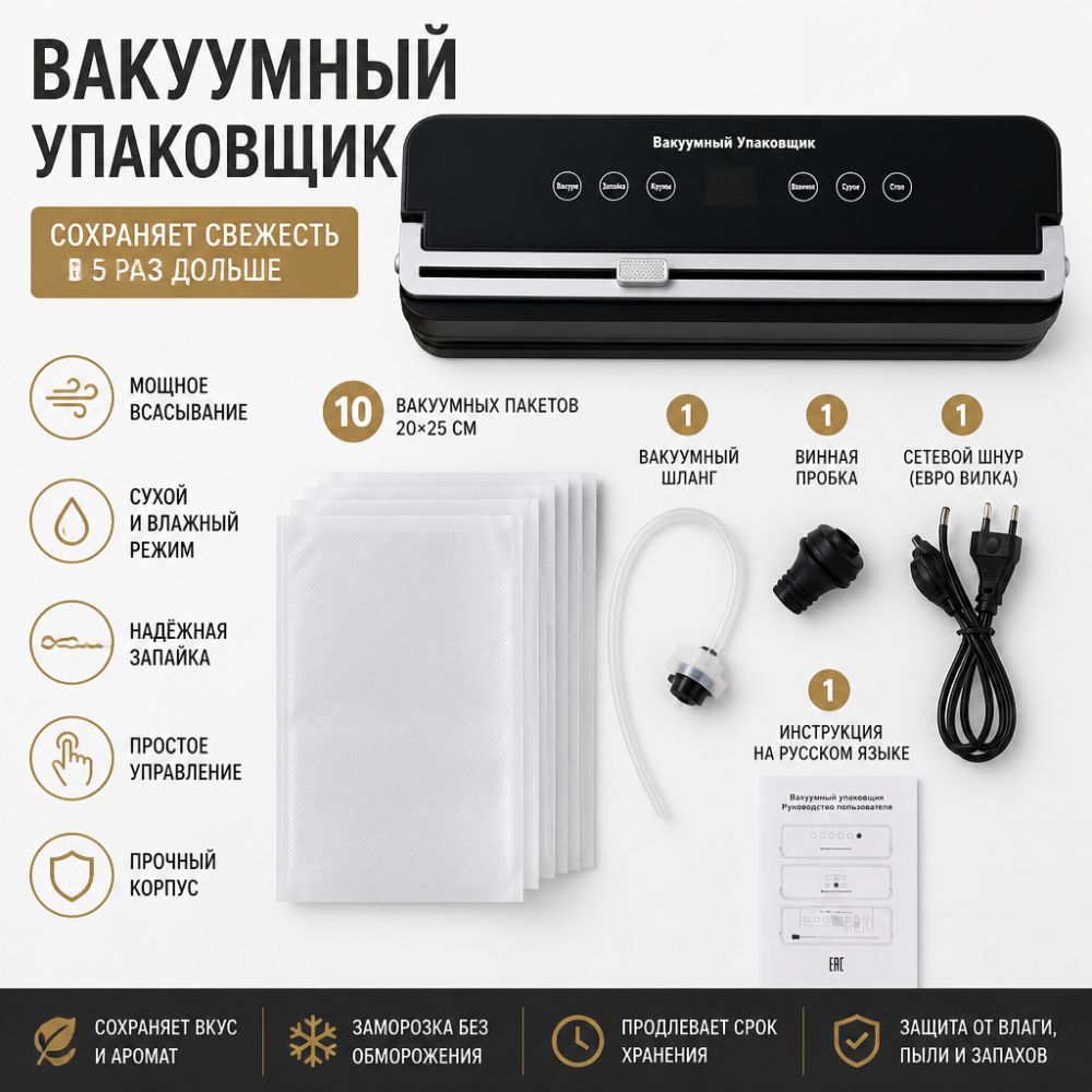 Vakum mühürleme makinesi, UV sterilizasyon, çok fonksiyonlu