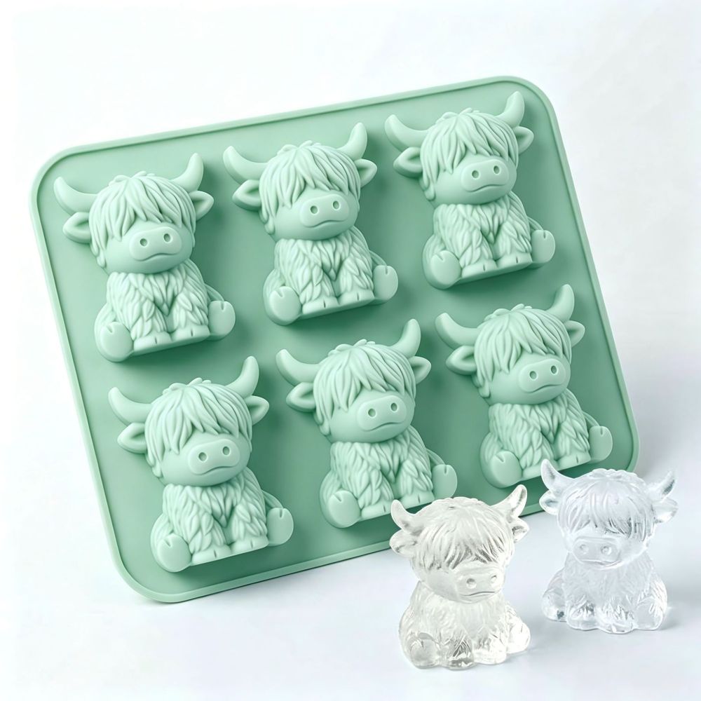 Silicone ice cube mold Yak Silikon-Eiswürfelform Miniatur Highland Cattle Silikon-Eiswürfelform - 11